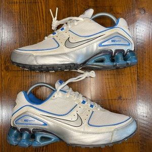 Nike Impax Mens Shoes Size 8 Used 324701-101 Blue White Damaged.